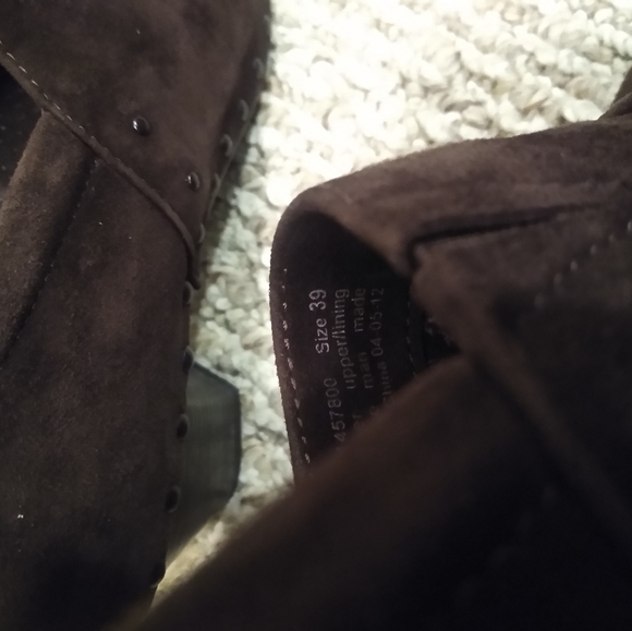 Dansko Brown Suede Heeled Clogs Studs Women's 8.5 - 9 39 - Picture 8 of 8